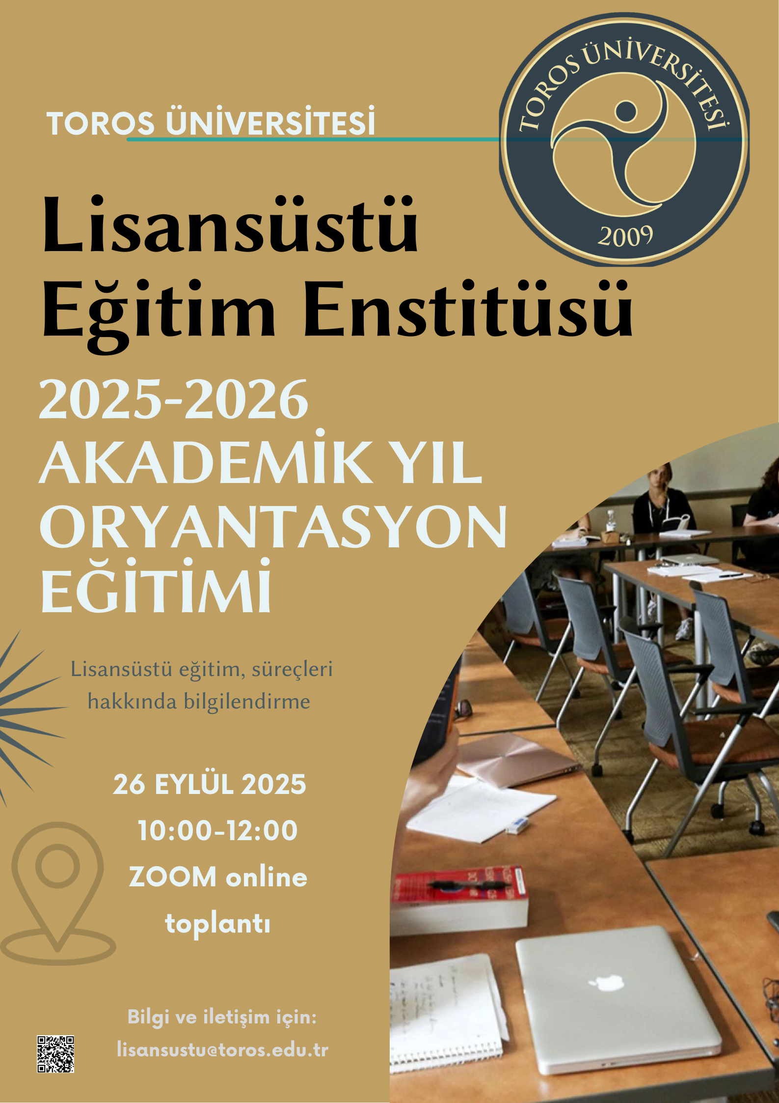 2025-2026 Eğitim-Öğretim Güz Yarıyılı Oryantasyon Afişi